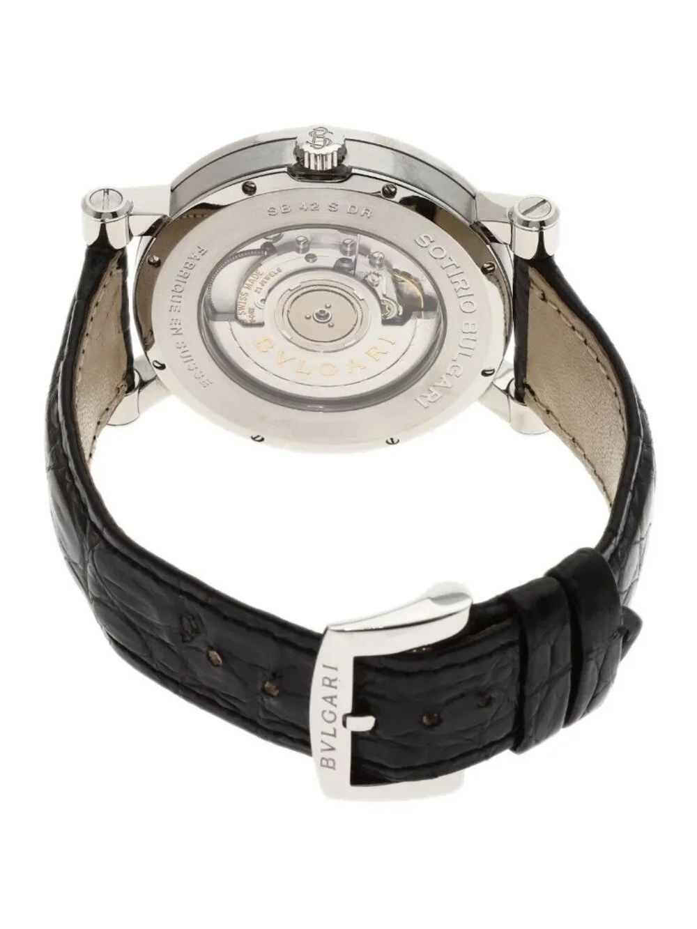 Bvlgari Sotirio Watch SS Leather